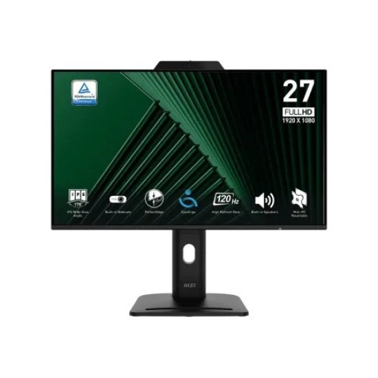 MSI PRO MP272PMG 27" 120Hz FHD Business Monitor With Built in Webcam