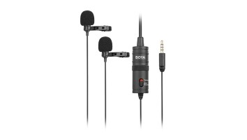 Boya BY-M1DM Dual Omni Directional Lavalier Microphone