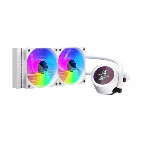 1STPLAYER TS4 240 ARGB Liquid CPU Cooler (White)