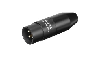 BOYA 35C-XLR Pro Mini-Jack to XLR Adapter with Power Converter