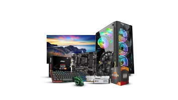 AMD Budget PC Build With Ryzen 5 5600 and Value Top 22 Inch IPS Monitor