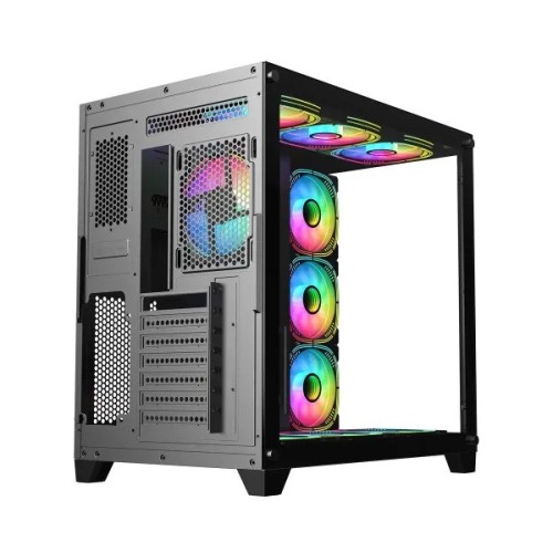 PC Power ICEBERG V2 White With 650W PSU AND 10 FANS Gaming Case