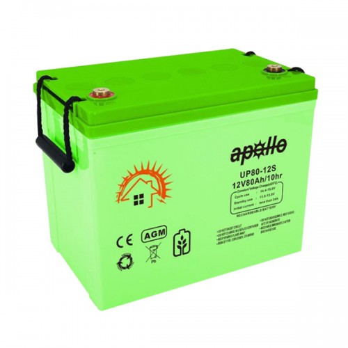 Apollo 12v 80Ah AGM Battery