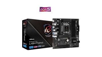 ASRock B760M PG Lightning DDR5 14th, 13th and 12th Gen Micro ATX Motherboard