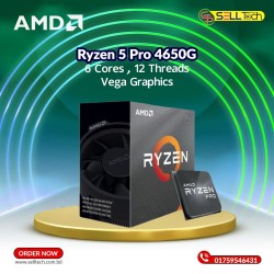 AMD RYZEN 5 PRO 4650G With Radeon Graphics