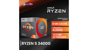AMD Ryzen 5 3400G Processor with  Vega 11 Graphics