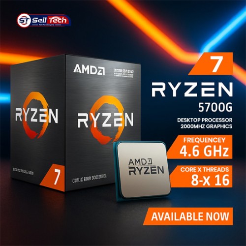 AMD Ryzen 7 5700G  Desktop Processor ( Bundle With PC)