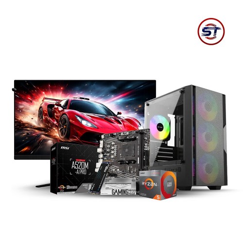 AMD Ryzen 5 5600GT Gaming PC 19 Inch Monitor