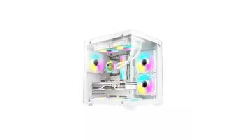 ARS Precious 007 INFINITY ARGB M-ATX Mid Tower Gaming Casing White
