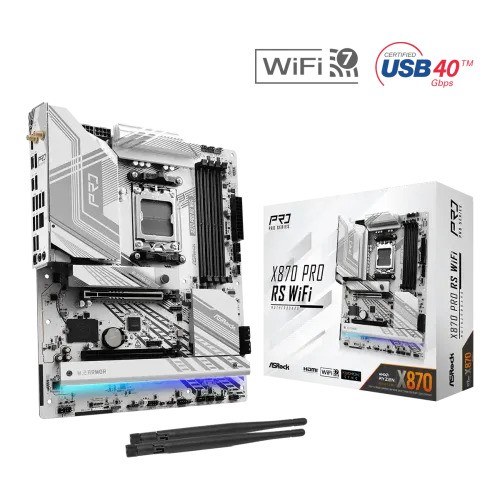 ASRock X870 Pro RS WiFi AM5 DDR5 ATX Motherboard