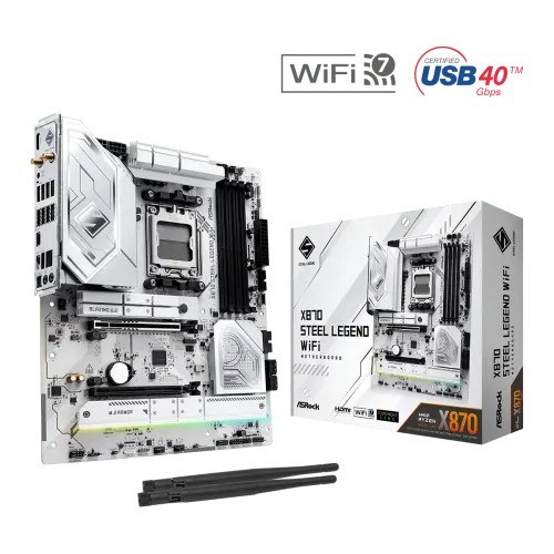 ASRock X870 Steel Legend WiFi AM5 DDR5 ATX Motherboard