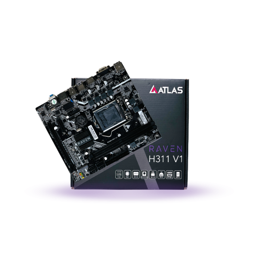 ATLAS RAVEN H311 V1 Motherboard with DDR4, M.2 for Intel 6th–9th Gen