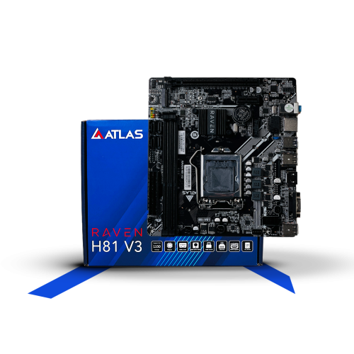 ATLAS RAVEN H81 V3- Reliable ATX Motherboard 