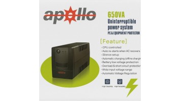 Apollo 1065A/1065 650VA Offline UPS with Plastic Body