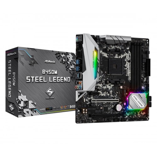 Asrock B450M Steel Legend AMD Motherboard