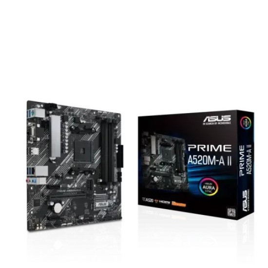 Asus PRIME A520M-A II AM4 micro ATX Motherboard