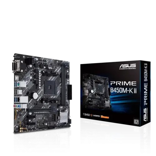 Asus PRIME B450M-K II DDR4 AMD AM4 micro ATX Motherboard