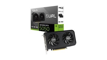 ASUS Dual GeForce RTX 5050 8GB GDDR6 OC Edition Graphics Card