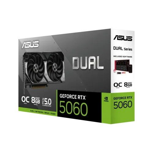 ASUS PRIME GeForce RTX 5060 8GB GDDR7 OC Edition Graphics Card