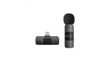 BOYA BY-V1 Ultracompact 2.4GHz Wireless Microphone System for iOS Device