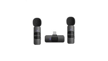 BOYA BY-V2 Ultracompact 2.4GHz Wireless Microphone System for iOS Device