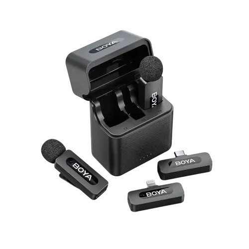 Boya BY-V3 Combo 2.4GHz Dual Channel Wireless Microphone System