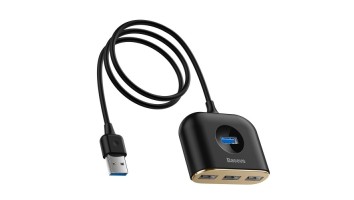 Baseus Square Round 4 in 1 Type A USB Hub Adapter