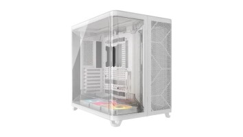 Corsair AIR 5400 RS-R ARGB Triple Chamber E-ATX Mid-Tower Casing White