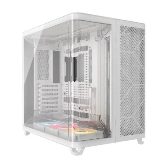 Corsair AIR 5400 RS-R ARGB Triple Chamber E-ATX Mid-Tower Casing White