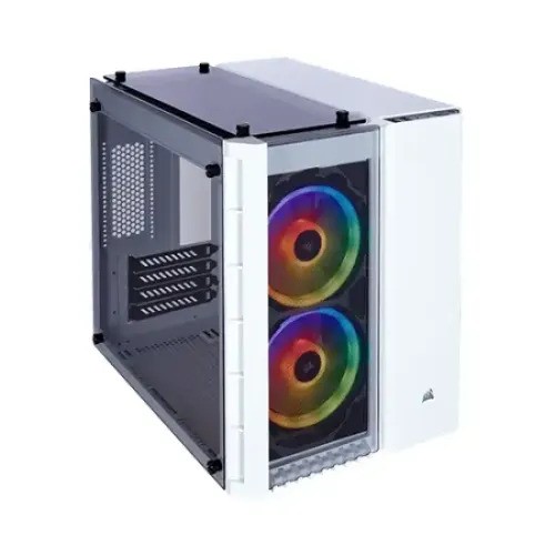 Corsair Crystal Series 280X RGB Tempered Glass Micro ATX Casing White