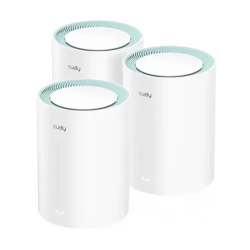 Cudy M1300 AC1200 Dual Band Gigabit Mesh Router (3 Pack)