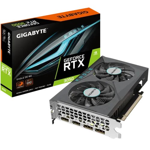 GIGABYTE GeForce RTX 3050 EAGLE OC 6GB GDDR6 Graphics Card