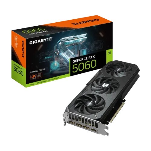 GIGABYTE GeForce RTX 5060 GAMING OC 8G GDDR7 Graphics Card