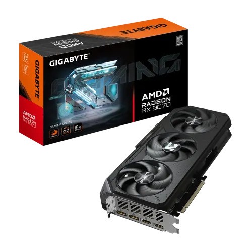 GIGABYTE Radeon RX 9070 GAMING OC 16G GDDR6 Graphics Card