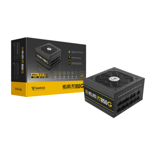 Gamdias HELIOS P2-850G V2 850W 80+ Gold ATX 3.1 & PCIE 5.1 Fully Modular Power Supply