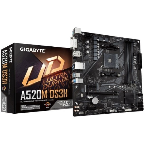 Gigabyte A520M DS3H AMD AM4 Motherboard