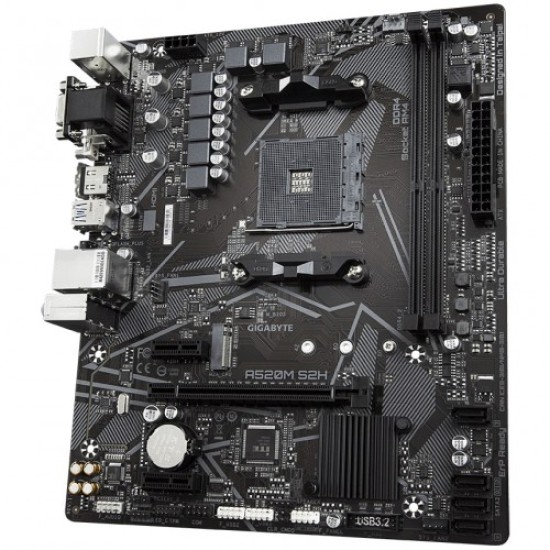Gigabyte A520M S2H Ultra Durable AMD AM4 ATX Motherboard