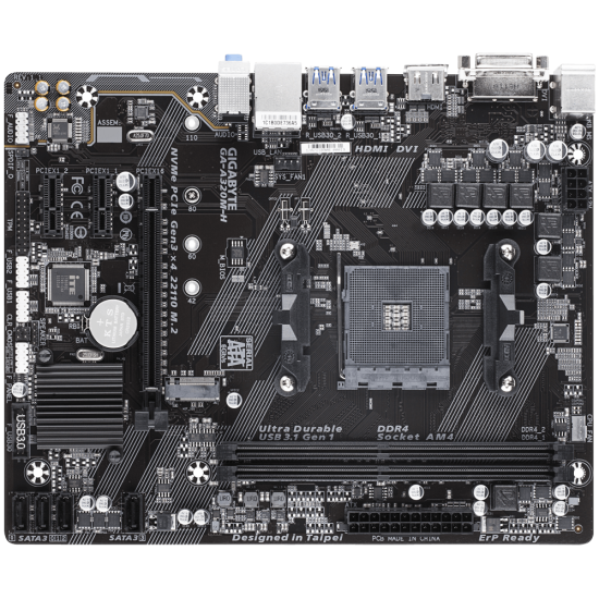 Gigabyte GA-A320M-H AMD Micro ATX Motherboard