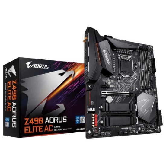 Gigabyte Z490 Aorus Elite AC 10th Gen WiFi ATX Motherboard