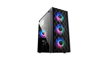 Golden Field XH7i Mid-Tower Gaming Desktop Casing - Black
