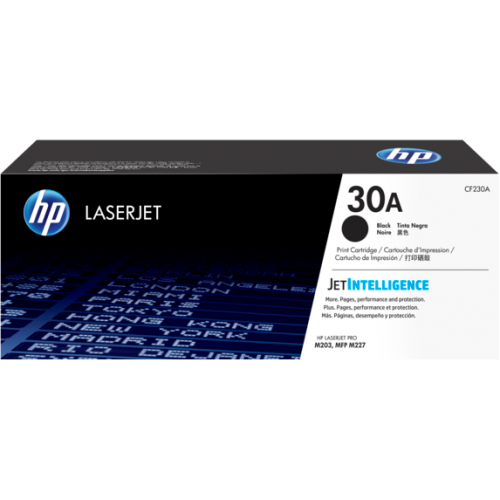 HP 30A Black Original LaserJet Toner Cartridge (For M203 Printer)