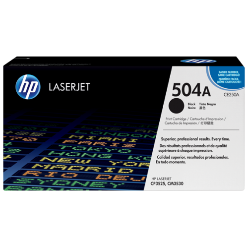 HP 504A Black Original LaserJet Toner Cartridge