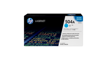 HP 504A Cyan Original LaserJet Toner Cartridge