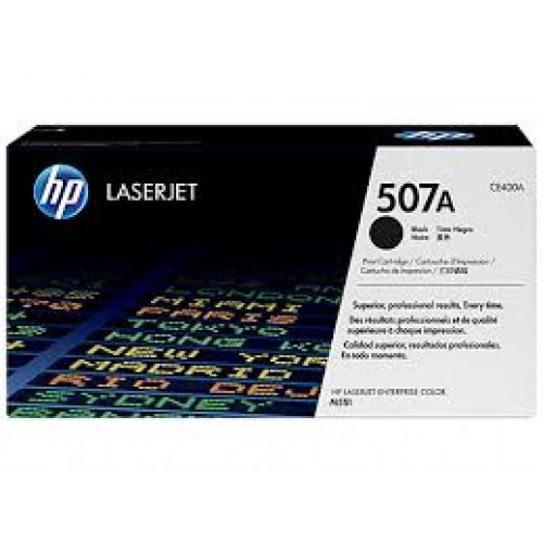 HP 507A Black Original LaserJet Toner Cartridge (For CLJ M551N/D/DN)