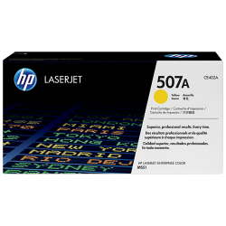 HP 507A Yellow Original LaserJet Toner Cartridge (For CLJ M551N, D, DN)