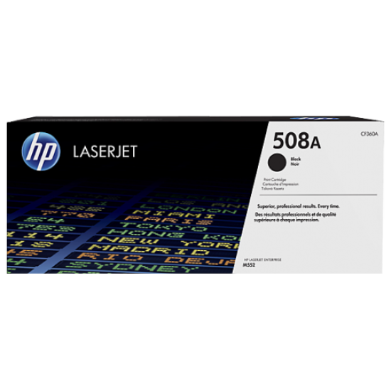 HP 508A Black Original LaserJet Toner (For CLJ M553N, DN)