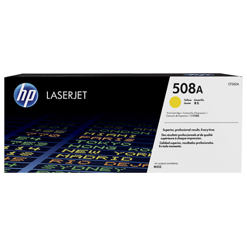 HP 508A Yellow Original LaserJet Toner (For CLJ M553N, DN)