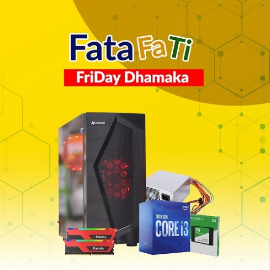  Intel Core i3-10100 10th Gen Gaming & Editing PC