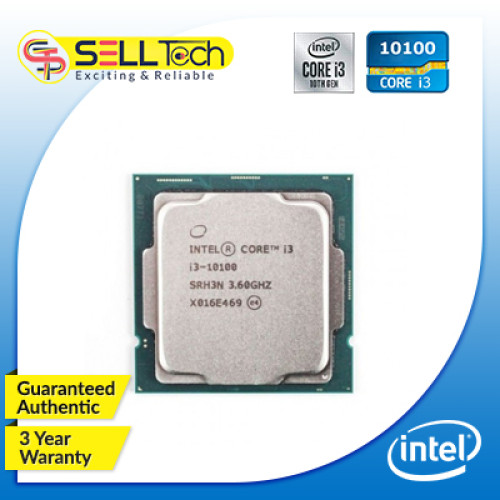 Intel 10th Gen Core i3 10100 Processor (Bulk)