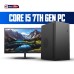 Intel Core i5 7th Gen Budget PC Full Set – 8GB RAM, 128GB SSD & Atlas 22" IPS Monitor